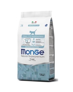 Корм для котят Cat Monoprotein форель сух 1 5кг Monge