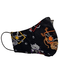 Маска защитная (для людей) многоразовая двухслойная Крейзи кэт, размер S,M Pride