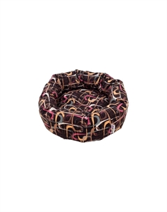 Лежак для животных Abstraction Blacky 57х57x18см круглый Foxie
