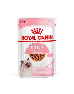 Kitten Влажный корм пауч для котят от 4 до 12 месяцев кусочки в соусе 85 гр Royal canin