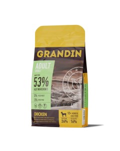 Корм сухой для взрослых собак мелких пород с курицей 400 гр Grandin