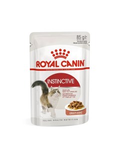Instinctive Влажный корм пауч для кошек старше 1 года мелкие кусочки в соусе 85 гр Royal canin