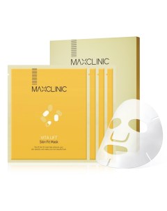 Маска с витаминами для тонуса и сияния кожи лица Vita Lift Skin Fit Mask 4 х 19 мл Face Care Maxclinic