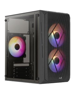 Корпус MicroATX Minitower Cs 107 A BK v2 FRGB Black Aerocool