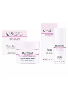 Набор средств для чувствительной кожи лица и век крем 50 мл крем для век 15 мл Janssen cosmetics
