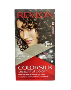 Набор для окрашивания волос в домашних условиях крем активатор краситель бальзам 30 Темно коричневый Revlon professional