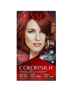 Набор для окрашивания волос в домашних условиях крем активатор краситель бальзам 35 Ярко красный Revlon professional