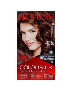Набор для окрашивания волос в домашних условиях крем активатор краситель бальзам 46 Золотисто каштан Revlon professional