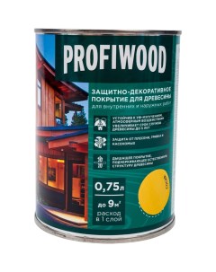 Защитно декоративное покрытие для древесины Profiwood