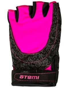 Перчатки для фитнеса AFG06PS черно розовые размер S Atemi