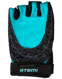 Перчатки для фитнеса AFG06BES черно голубые размер S Atemi