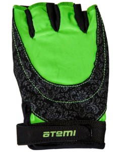 Перчатки для фитнеса AFG06GNL черно зеленые размер L Atemi