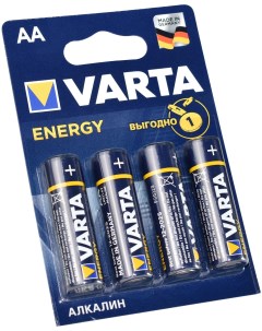 Батарейки ENERGY AA бл 4 Varta