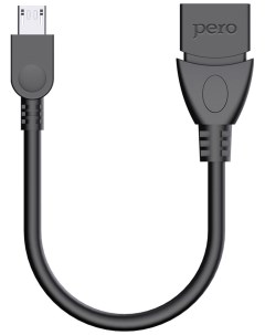 Адаптер AD03 OTG MICRO USB CABLE TO USB черный Péro