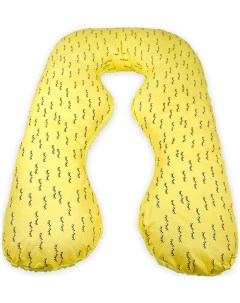Подушка для беременных анатомическая 340х72 Реснички желтый Amarobaby