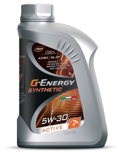 Масло моторное синтетическое SyntheticActive 5W 30 1 л G-energy