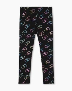 Разноцветные легинсы с принтом для девочки Gloria jeans