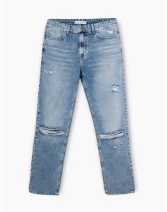 Прямые джинсы Regular с рваной отделкой Gloria jeans
