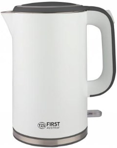 Чайник электрический FA 5407 2 GR 2200 Вт белый серый 1 7 л металл пластик First