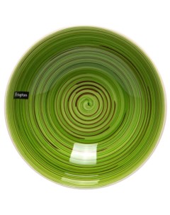 Тарелка суповая керамика 18 см круглая Аэрография Полевая трава 139 27018 Elrington
