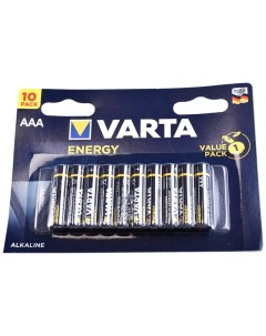 Батарейка ENERGY AAА бл 10 Varta