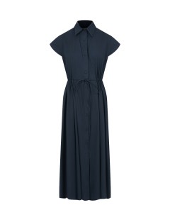 Темно синее платье на кулиске Pietro brunelli