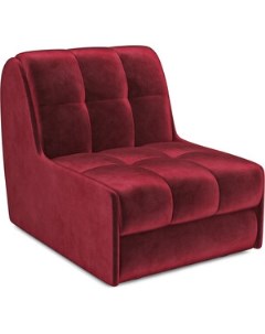 Кресло кровать Барон 2 бархат красный STAR VELVET 3 DARK RED Mebel ars