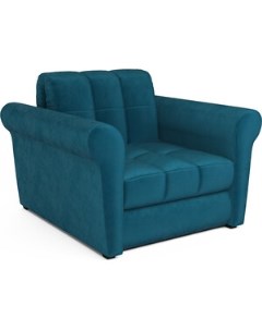 Кресло кровать Гранд бархат сине зеленый STAR VELVET 43 BLACK GREEN Mebel ars