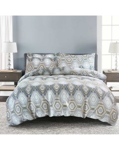 Комплект постельного белья 1 5 спальный grey geometric Pappel