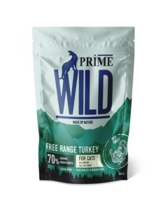 GF FREE RANGE Сухой корм для кошек с индейкой 500 гр Prime wild