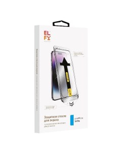 Защитное стекло ELFY с аппликатором от пыли для iPhone 14 Pro с аппликатором от пыли для iPhone 14 P Elfy