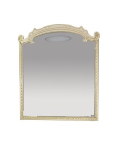 Зеркало Элис 100 с подсветкой бежевый патина золото Misty