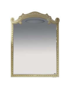 Зеркало Элис 90 с подсветкой бежевый патина золото Misty
