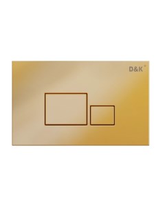 Кнопка смыва Quadro DB1519003 золото D&k