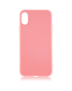 Чехол для Apple iPhone Xs Softrubber Soft touch накладка розовый Brosco