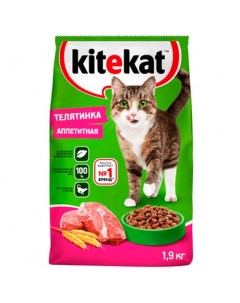 Китикет Сухой корм для кошек Аппетитная Телятинка Kitekat