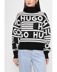 Пуловер с воротником стойкой Hugo