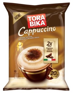 Кофейный напиток Cappuccino с двойной порцией шоколадной крошки 20 шт х 25 5 г Torabika