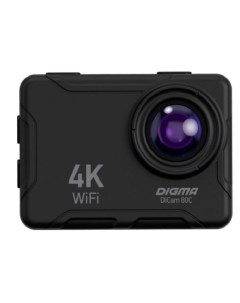 Экшн камера DiCam 80C черная Digma