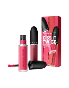 Набор для губ Kiss It Twice Powder Kiss Liquid Duo Pink Mac