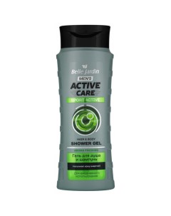 Гель для душа Шампунь Мужской 2в1 тонизирующий охлаждающий Sport Active Belle jardin