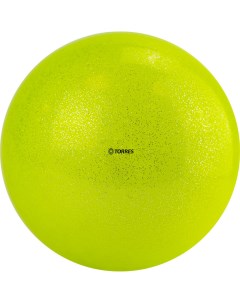 Мяч для художественной гимнастики d19см ПВХ AGP 19 03 желтый с блестками Torres