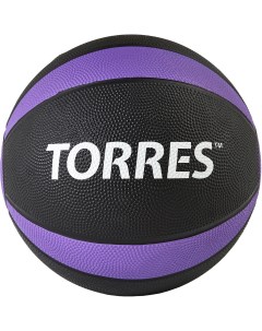 Медбол 5 кг AL00225 черно фиолетово белый Torres