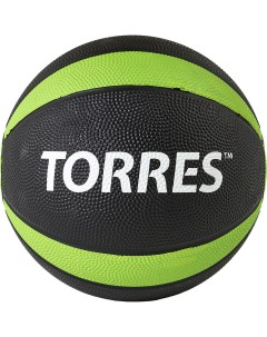 Медбол 4 кг AL00224 черно зелено белый Torres