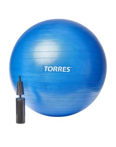 Мяч гимнастический d65 см с насосом AL121165BL голубой Torres