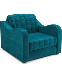 Кресло кровать Барон 4 бархат сине зеленый STAR VELVET 43 BLACK GREEN Mebel ars