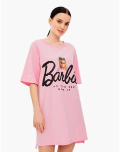 Светло розовая ночная сорочка с принтом Barbie Gloria jeans