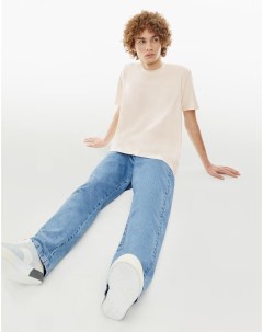 Молочная футболка Regular с вышивкой Gloria jeans