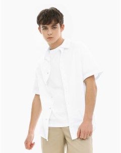 Белая рубашка Relaxed с коротким рукавом для мальчика Gloria jeans