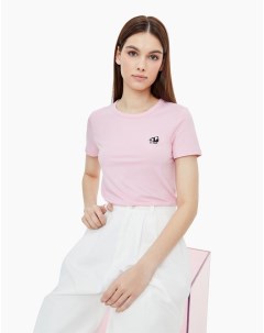 Розовая футболка с вышивкой Lazy day Gloria jeans